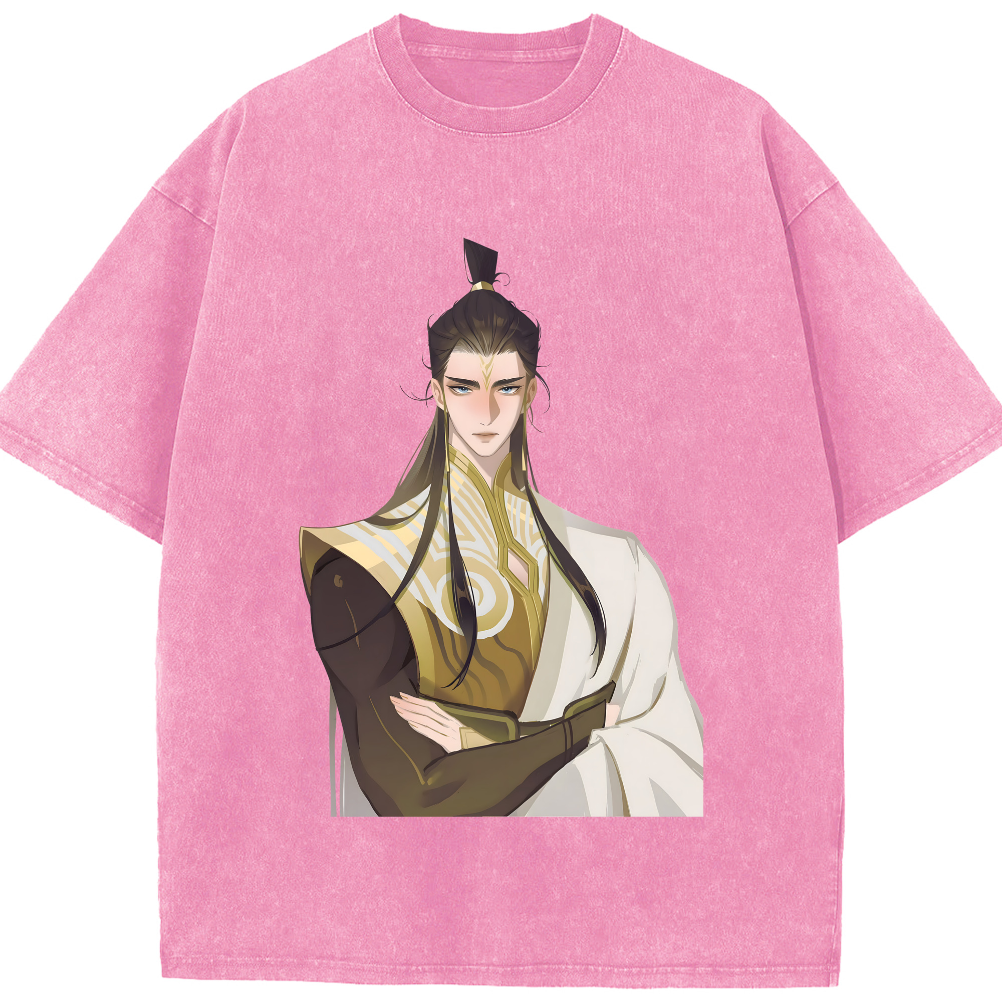 （画像用） Ne Zha 2 ナタ 魔童の大暴れ 綿100% ヴィンテージ風 半袖Tシャツ（フロントプリント）